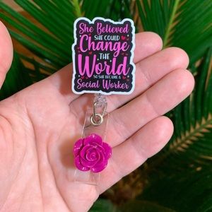 Social Worker Badge Holder